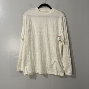SKIMS Cream Long Sleeve Tee